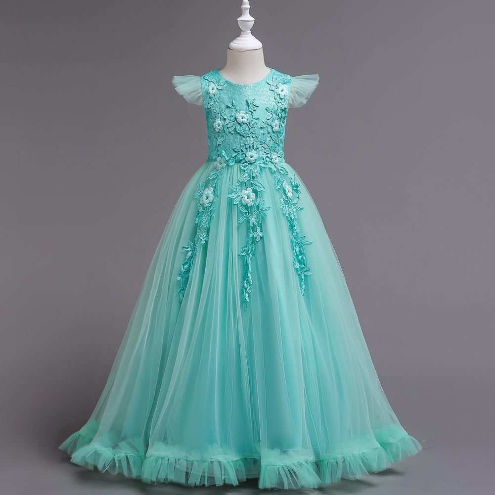 Joanne Lace Embroidered Long Dress