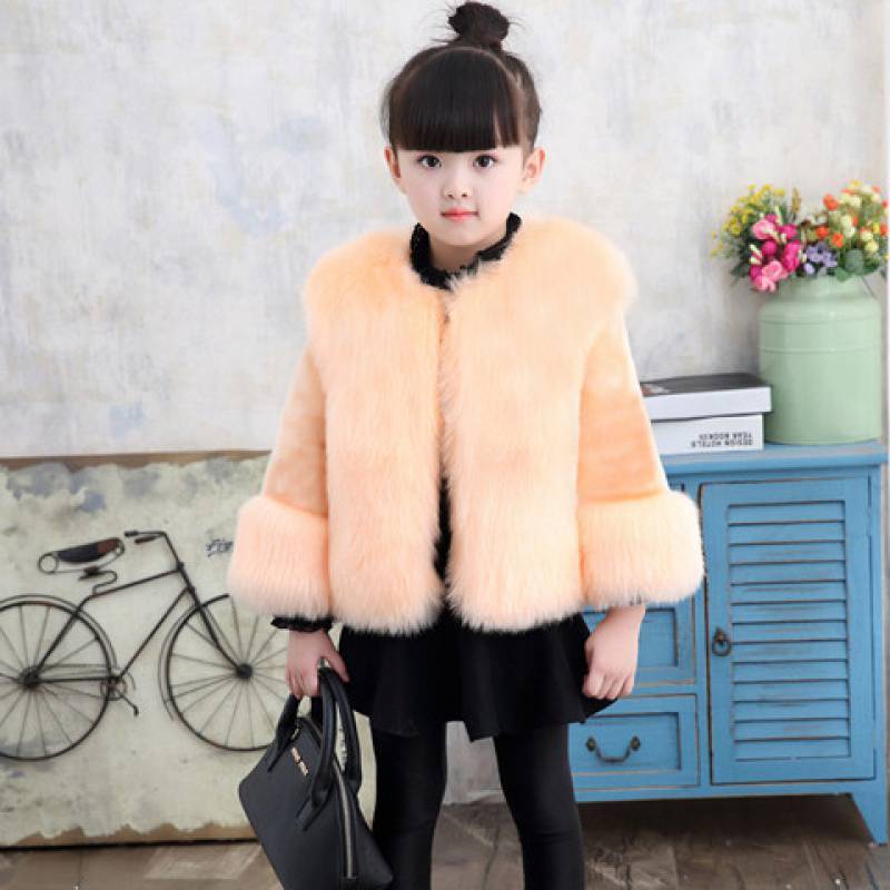 Dua Girls Faux Fur Coat - AZVA