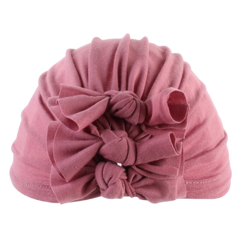Dawn Pleated Bowknot Baby Hat