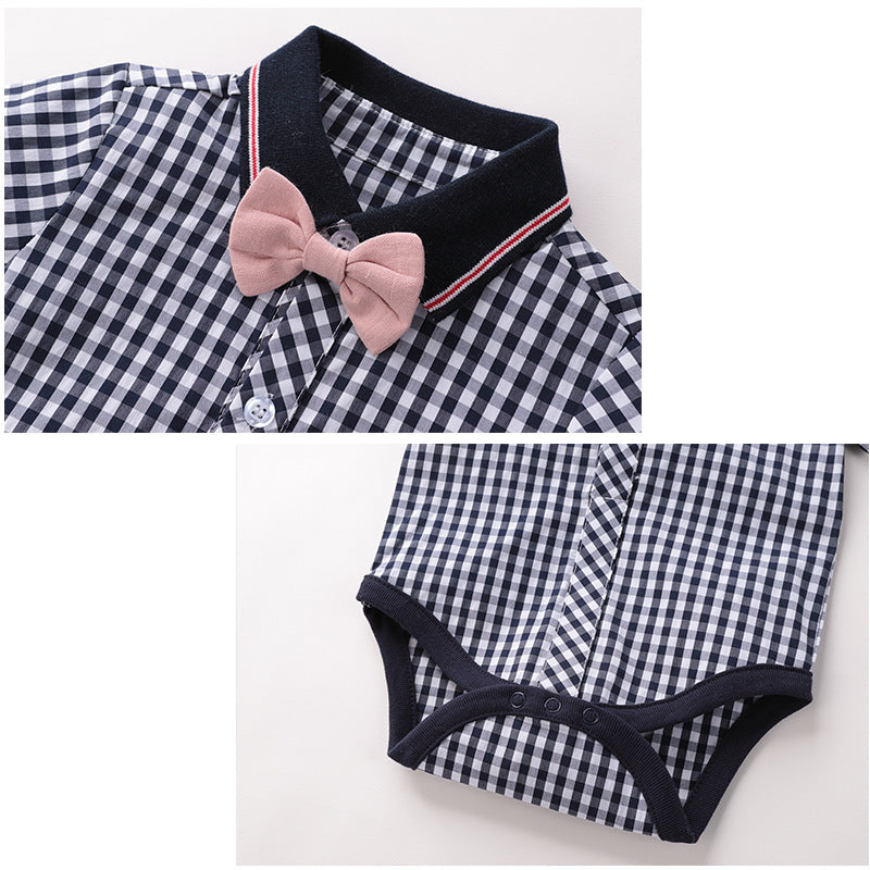 Benjamin Baby Romper Two Piece Set