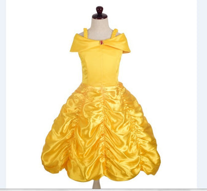 Beauty And the Beast Bow Princess Dress Set