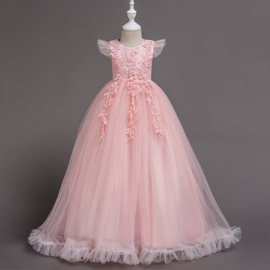 Joanne Lace Embroidered Long Dress