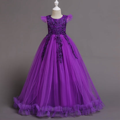 Joanne Lace Embroidered Long Dress