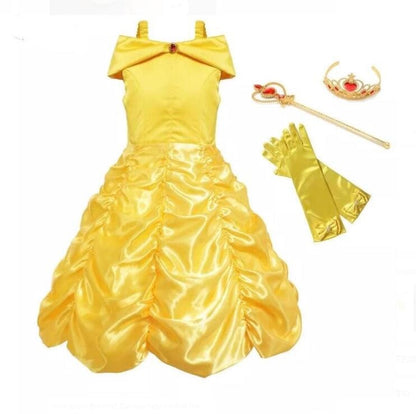Beauty And the Beast Bow Princess Dress Set