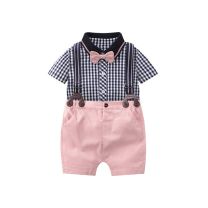 Benjamin Baby Romper Two Piece Set