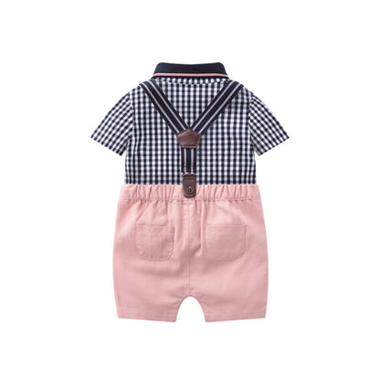 Benjamin Baby Romper Two Piece Set