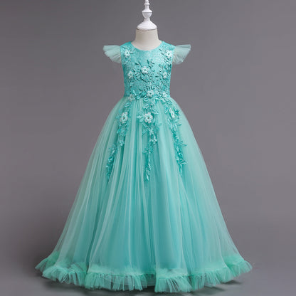 Joanne Lace Embroidered Long Dress