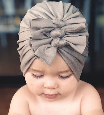 Dawn Pleated Bowknot Baby Hat
