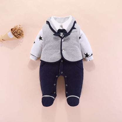 Alfie Baby Winter Romper - Side view highlighting the practical design