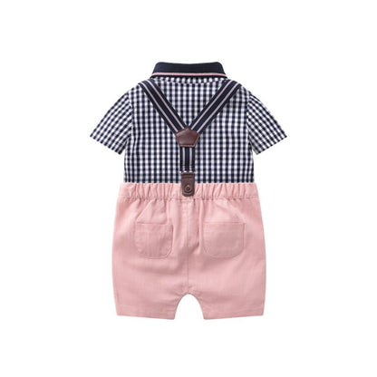 Benjamin Baby Romper Two Piece Set - AZVA