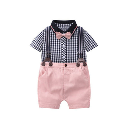 Benjamin Baby Romper Two Piece Set - AZVA