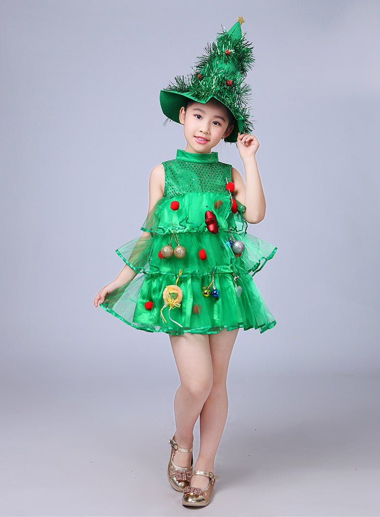 Christmas Tree Girls Costume - AZVA