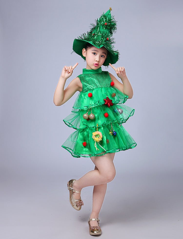 Christmas Tree Girls Costume - AZVA