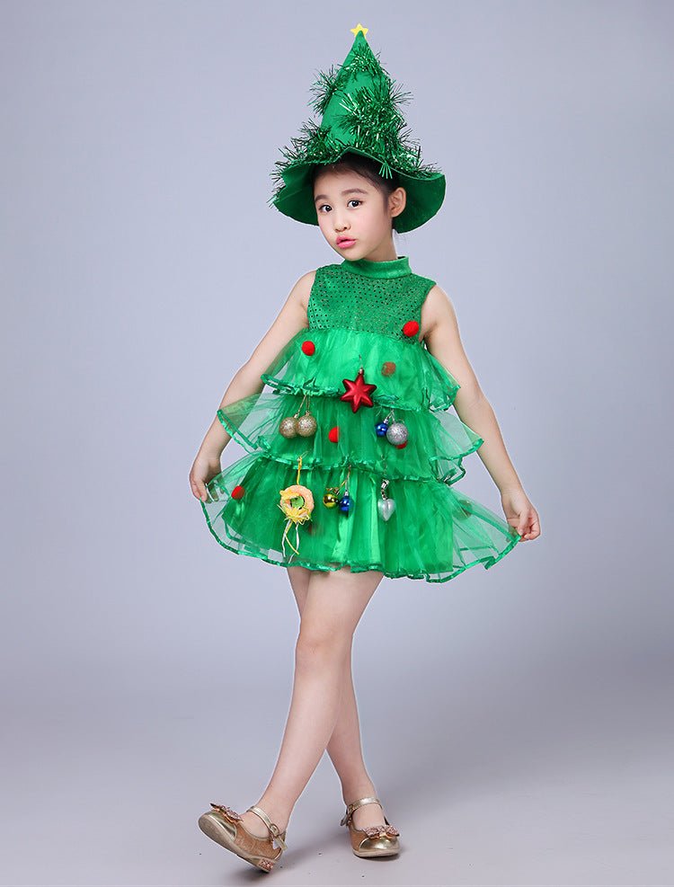 Christmas Tree Girls Costume - AZVA