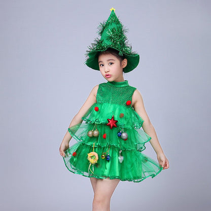 Christmas Tree Girls Costume - AZVA