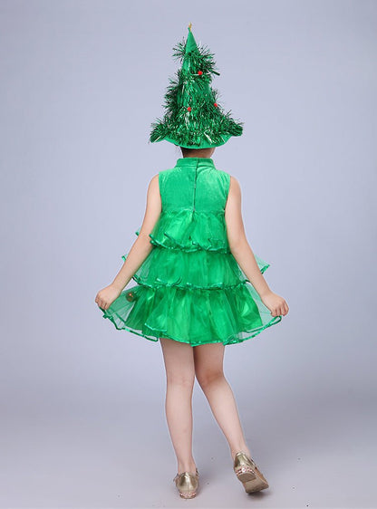 Christmas Tree Girls Costume - AZVA