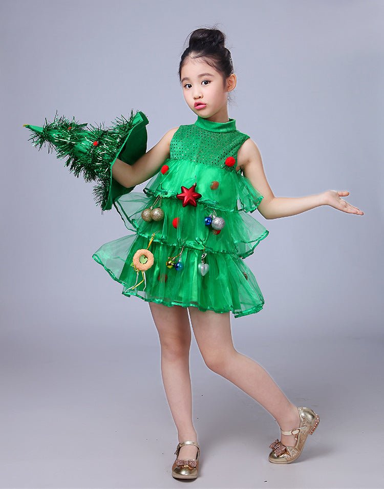 Christmas Tree Girls Costume - AZVA