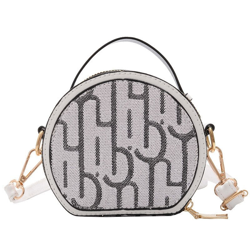 Dawn Small Round Bag With Letters - AZVA