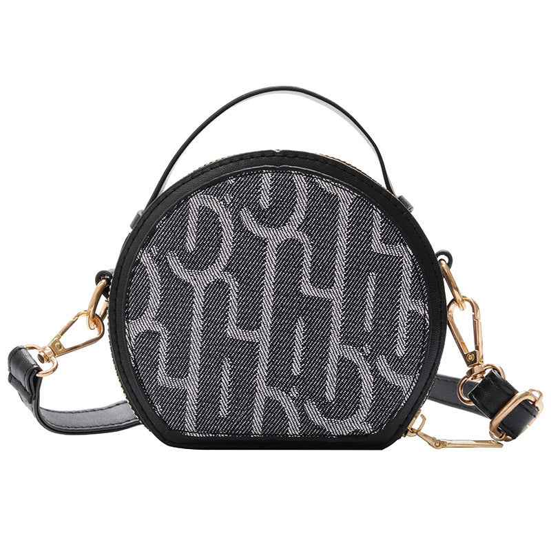 Dawn Small Round Bag With Letters - AZVA