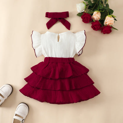 Deanne Bow Cake Dress - AZVA