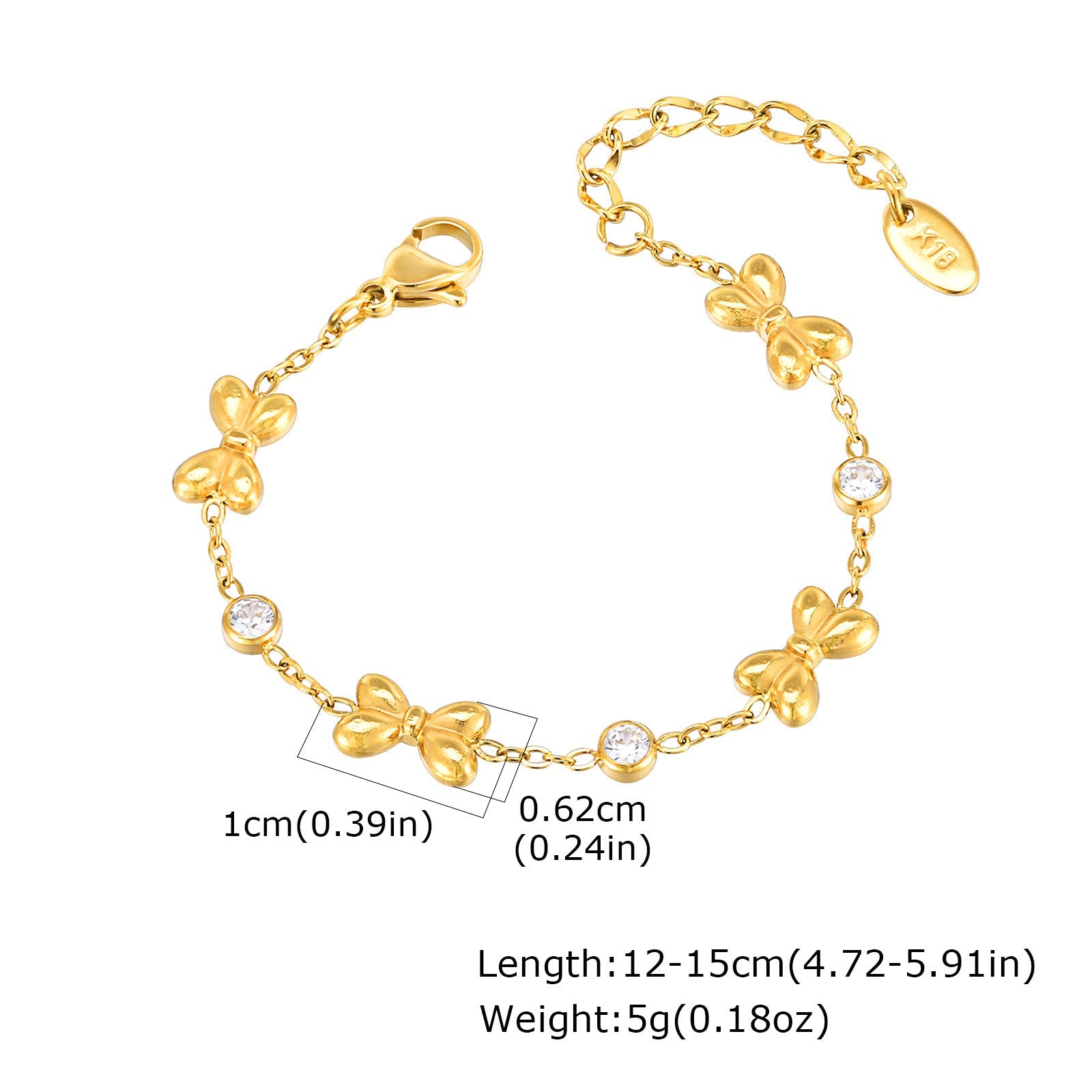 Devine Stainless Steel Cross Chain Golden Bracelet - AZVA