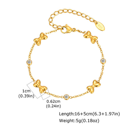 Devine Stainless Steel Cross Chain Golden Bracelet - AZVA