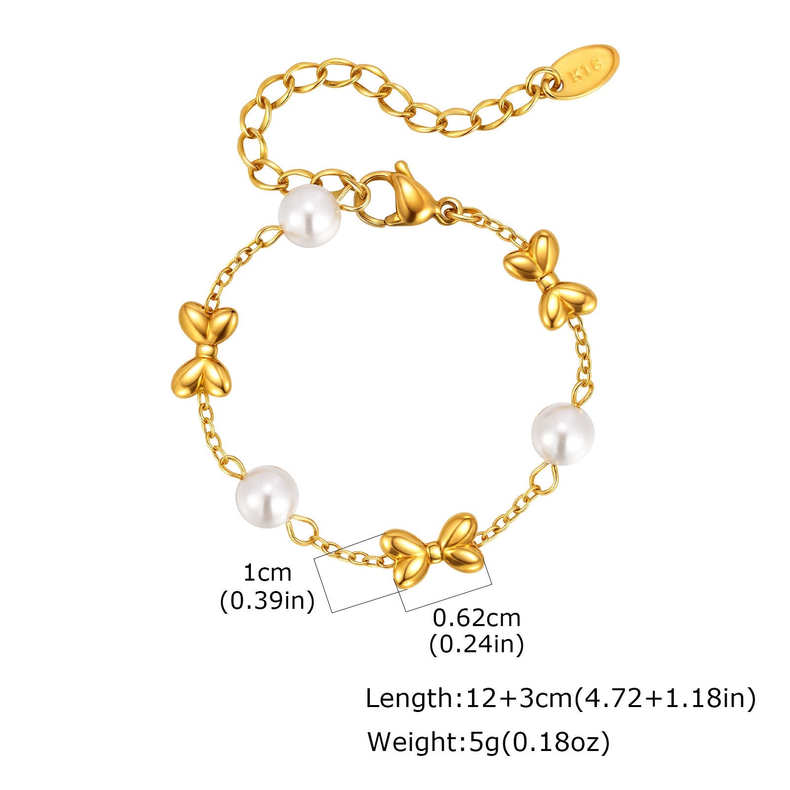 Devine Stainless Steel Cross Chain Golden Bracelet - AZVA