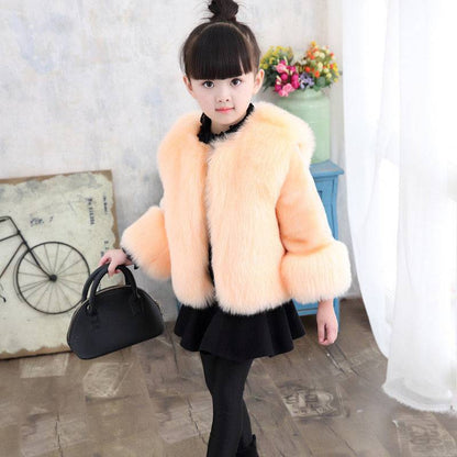 Dua Girls Faux Fur Coat - AZVA