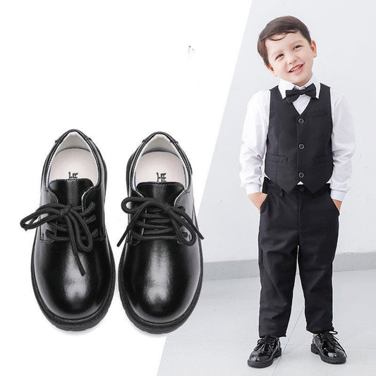 Edward Casual Black Leather Shoes - AZVA