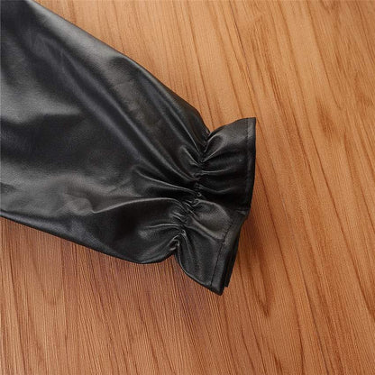 Fatima Leather Coat - AZVA