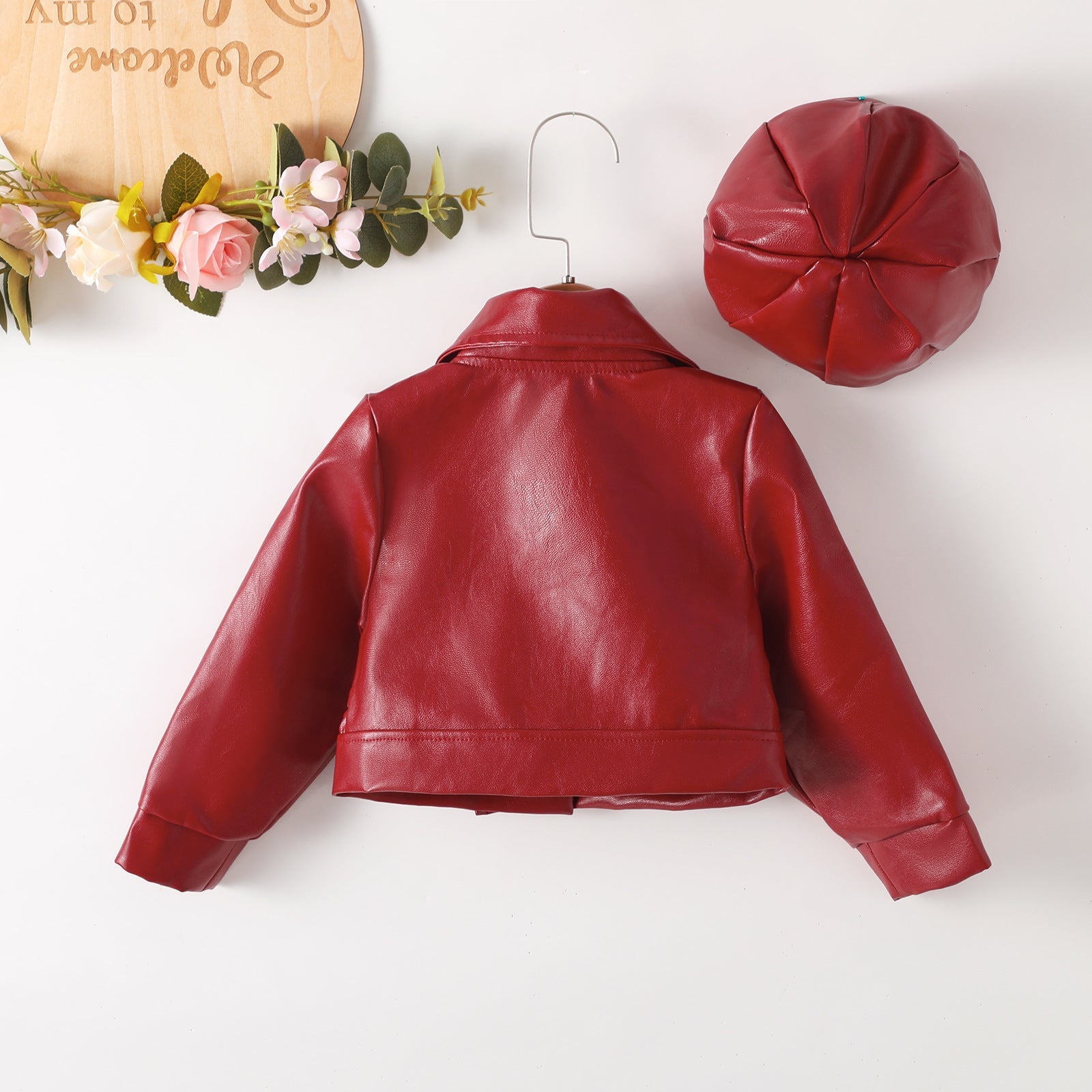 Judy Ruffle Leather Jacket - AZVA