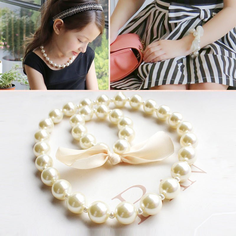 Kajsa Pearl Set (Necklace and Bracelet) - AZVA