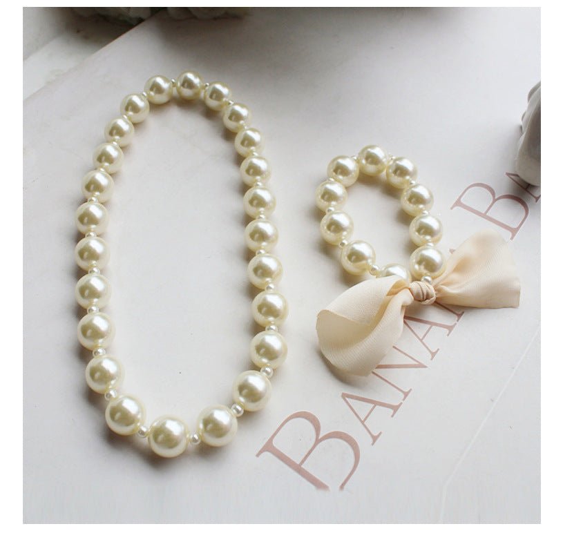 Kajsa Pearl Set (Necklace and Bracelet) - AZVA