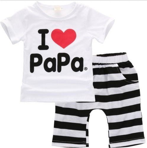 Mama/Papa T-shirt Pants Set - AZVA
