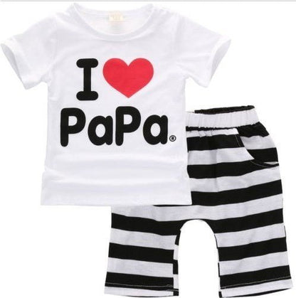 Mama/Papa T-shirt Pants Set - AZVA