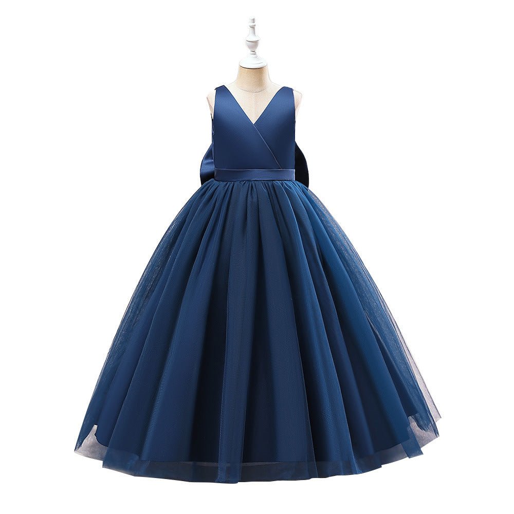 Marina Leisure Versatile Satin Mesh Dress - AZVA