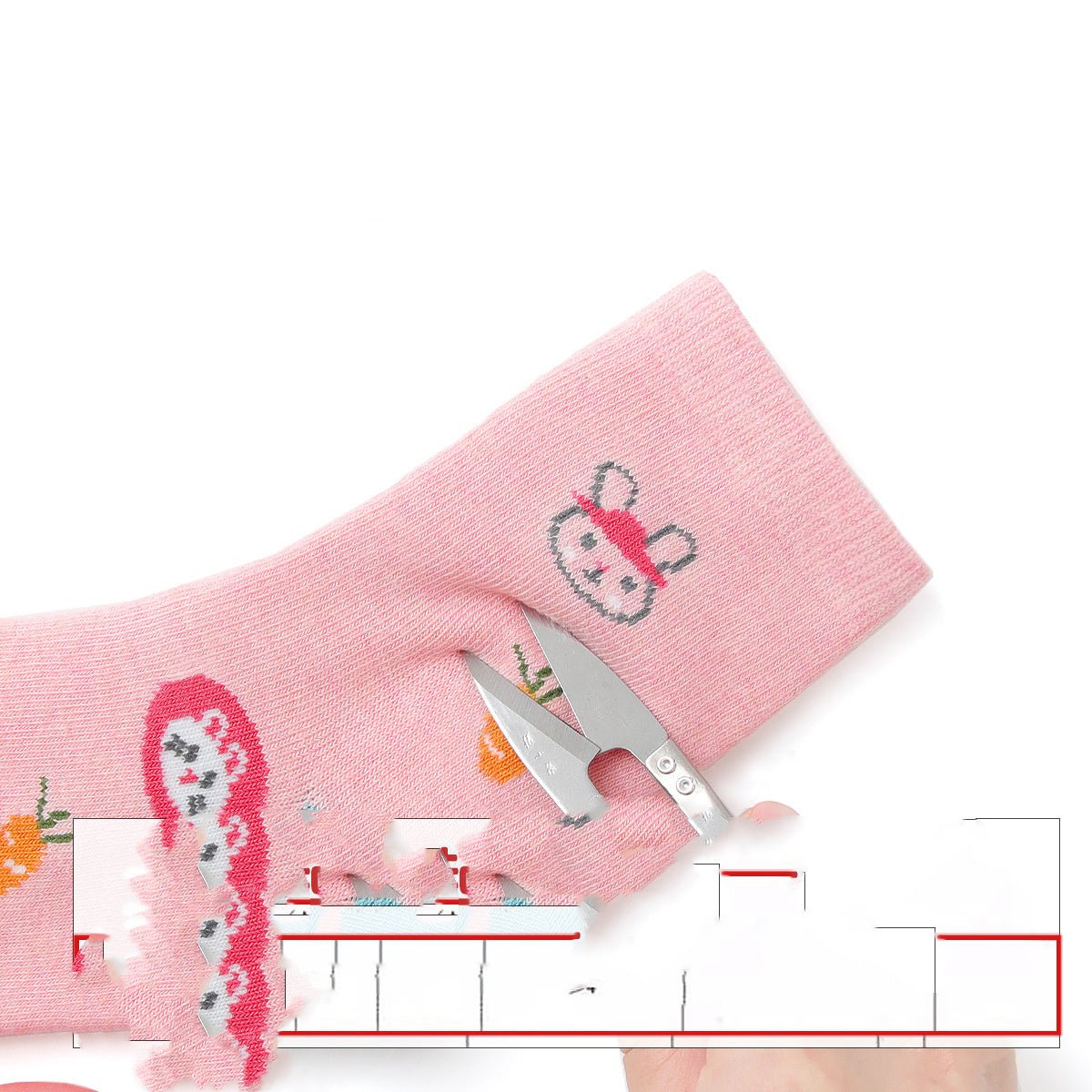 Martha Printed Cotton Socks - AZVA