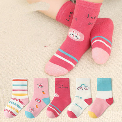 Martha Printed Cotton Socks - AZVA