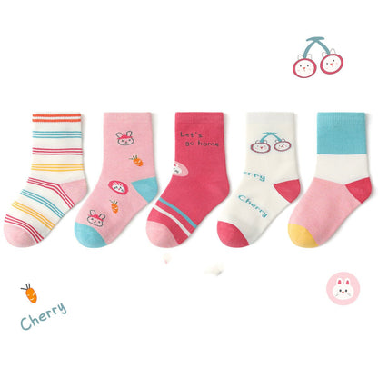 Martha Printed Cotton Socks - AZVA