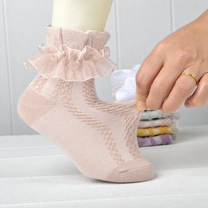 Myles Lace Socks - AZVA