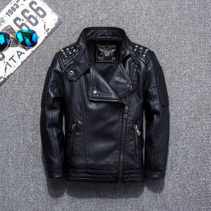Rocky Boys Leather Jacket - AZVA