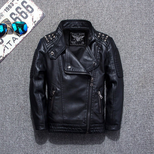 Rocky Boys Leather Jacket - AZVA
