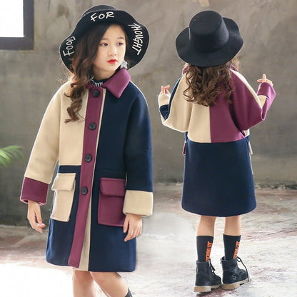Samantha Autumn Winter Woolen Coat - AZVA