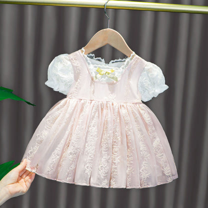 Sandra Round Neck Baby Dress - AZVA