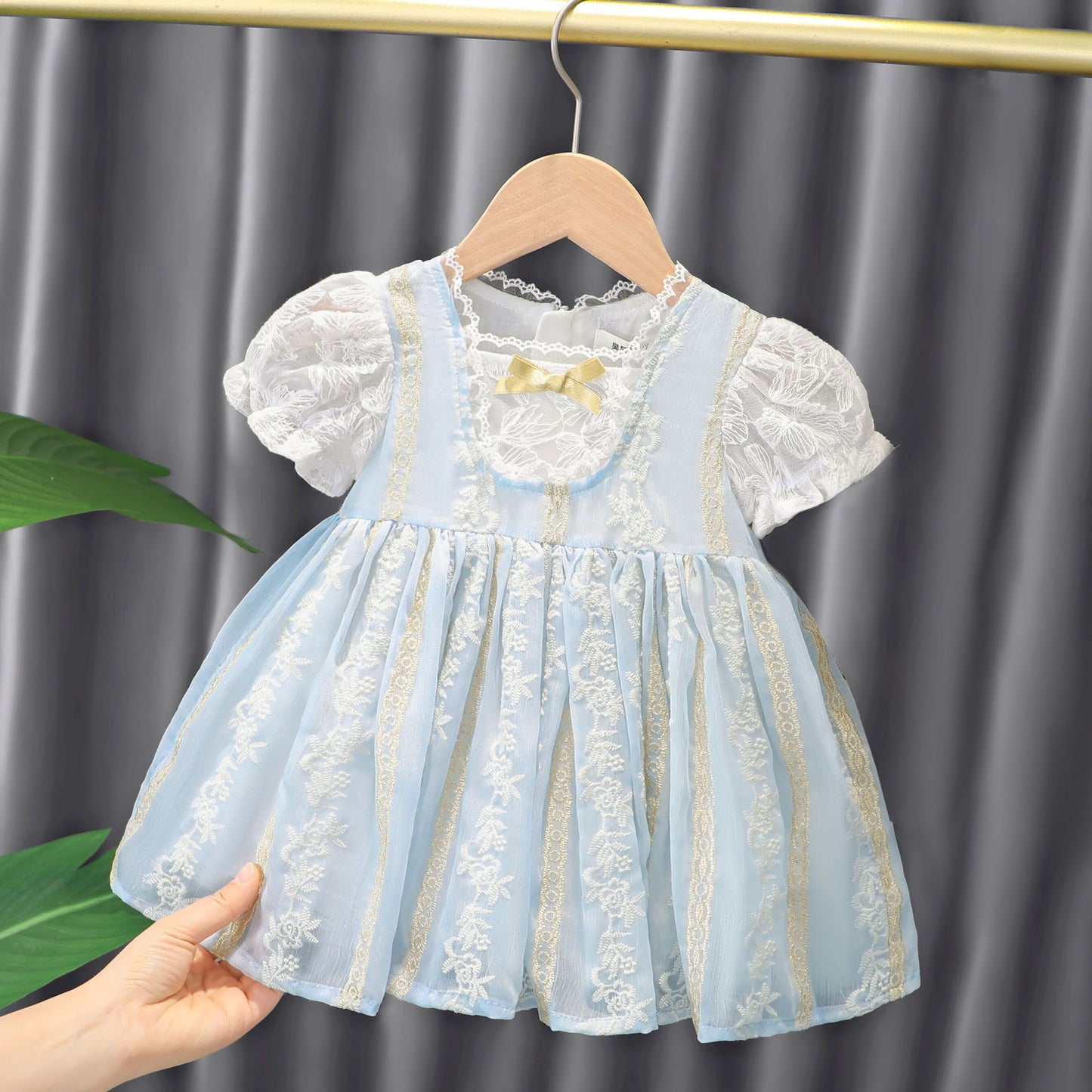 Sandra Round Neck Baby Dress - AZVA