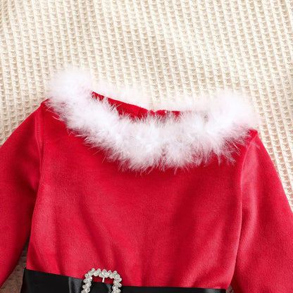 Santa Girl Kids Dress - AZVA