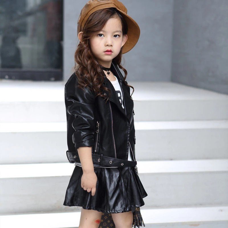 Sierra Black Leather Jacket - AZVA