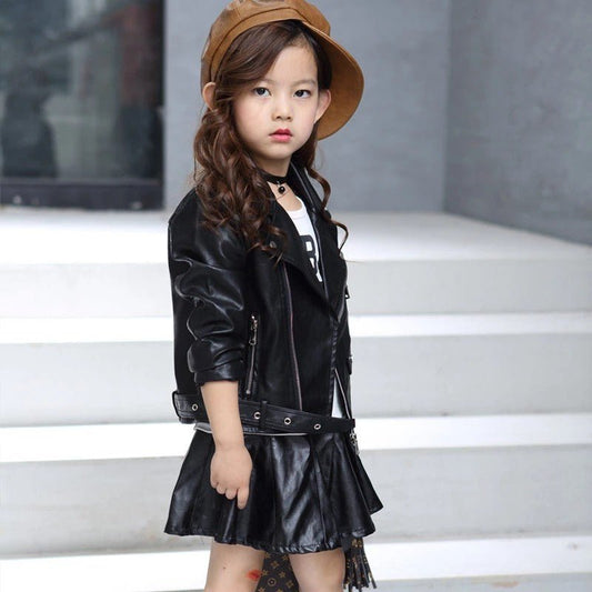 Sierra Black Leather Jacket - AZVA