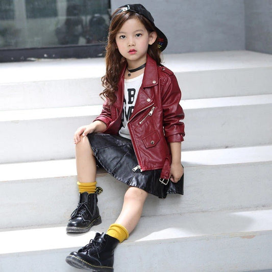 Sierra Red Leather Jacket - AZVA