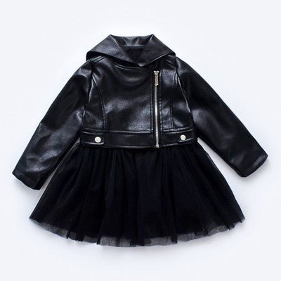 Tina Leather Jacket Dress - AZVA